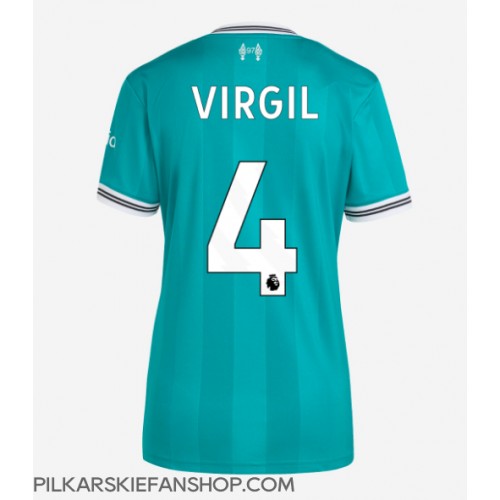 Koszulka piłkarska Liverpool Virgil van Dijk #4 Strój Trzeci dla kobiety 2025-26 tanio Krótki Rękaw Koszulka piłkarska Liverpool Virgil van Dijk #4 Strój Trzeci dla kobiety 2025-26 tanio Krótki Rękaw